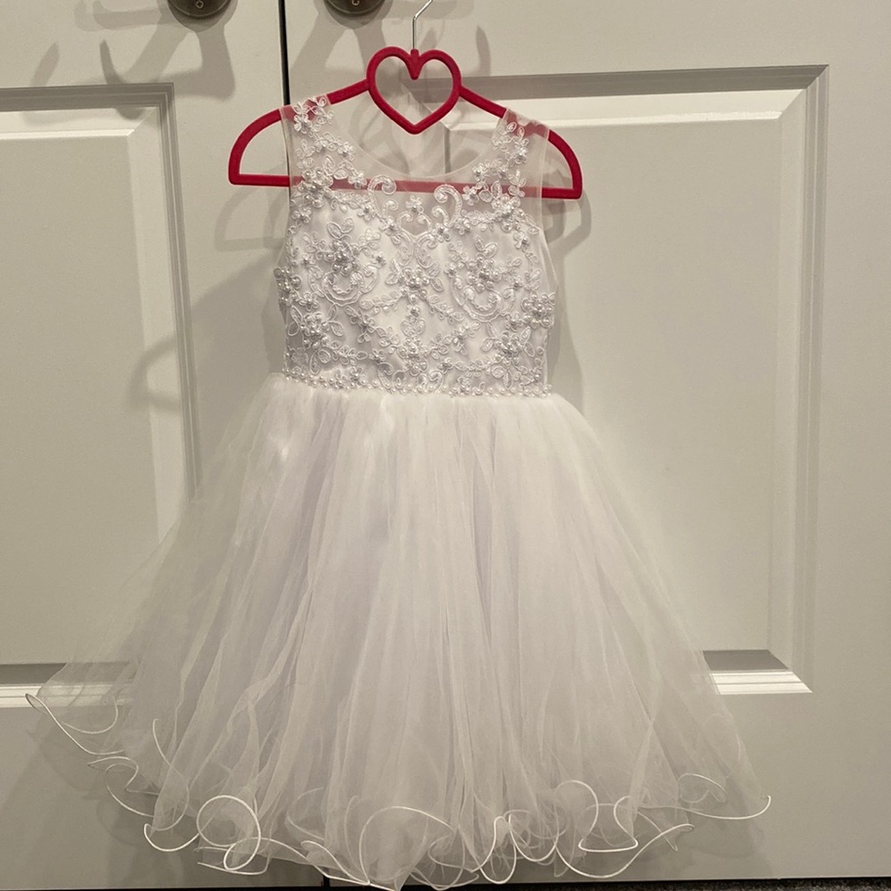 White tulle dress